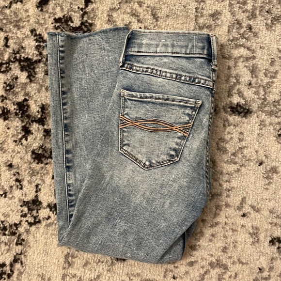 Abercrombie Kids high-rise ankle straight jean size 7/8 slim short - Picture 4 of 5